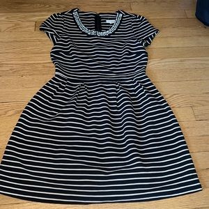 Maison Jules striped fit and flare dress